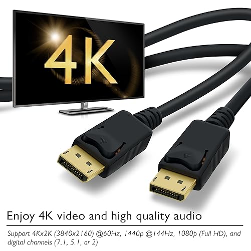 Best Gold Plated DisplayPort Cable: GearIT Gold Plated DisplayPort