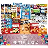 Jumbo Jumble Snack Box (40 Count) Protein Gift Care Package Snacks Variety Pack for Adults Teens Kids Men Women College Office Birthday (Protein Set)