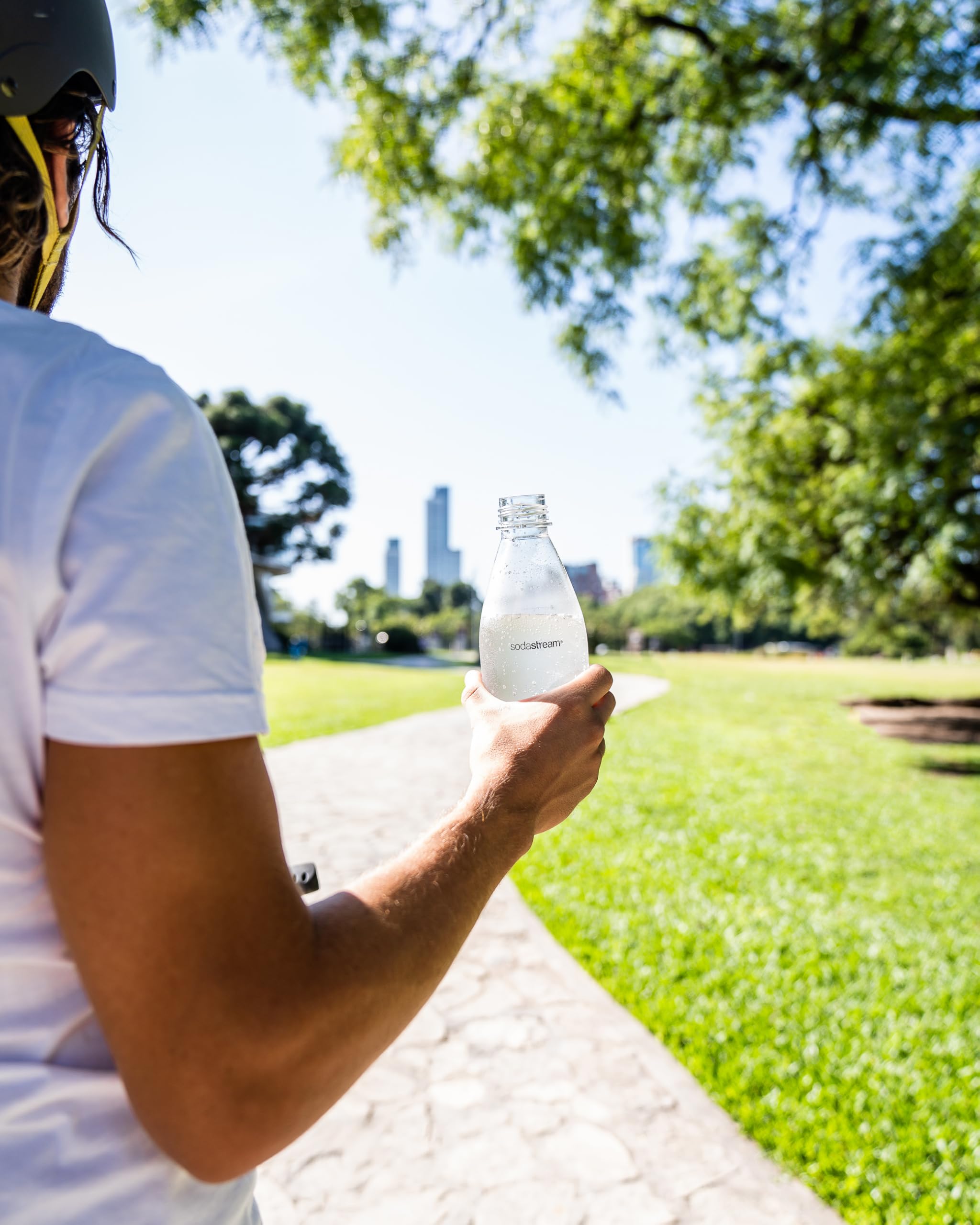 sodastream 0.5L Twin Pack Dishwasher Safe Slim Bottle (White)