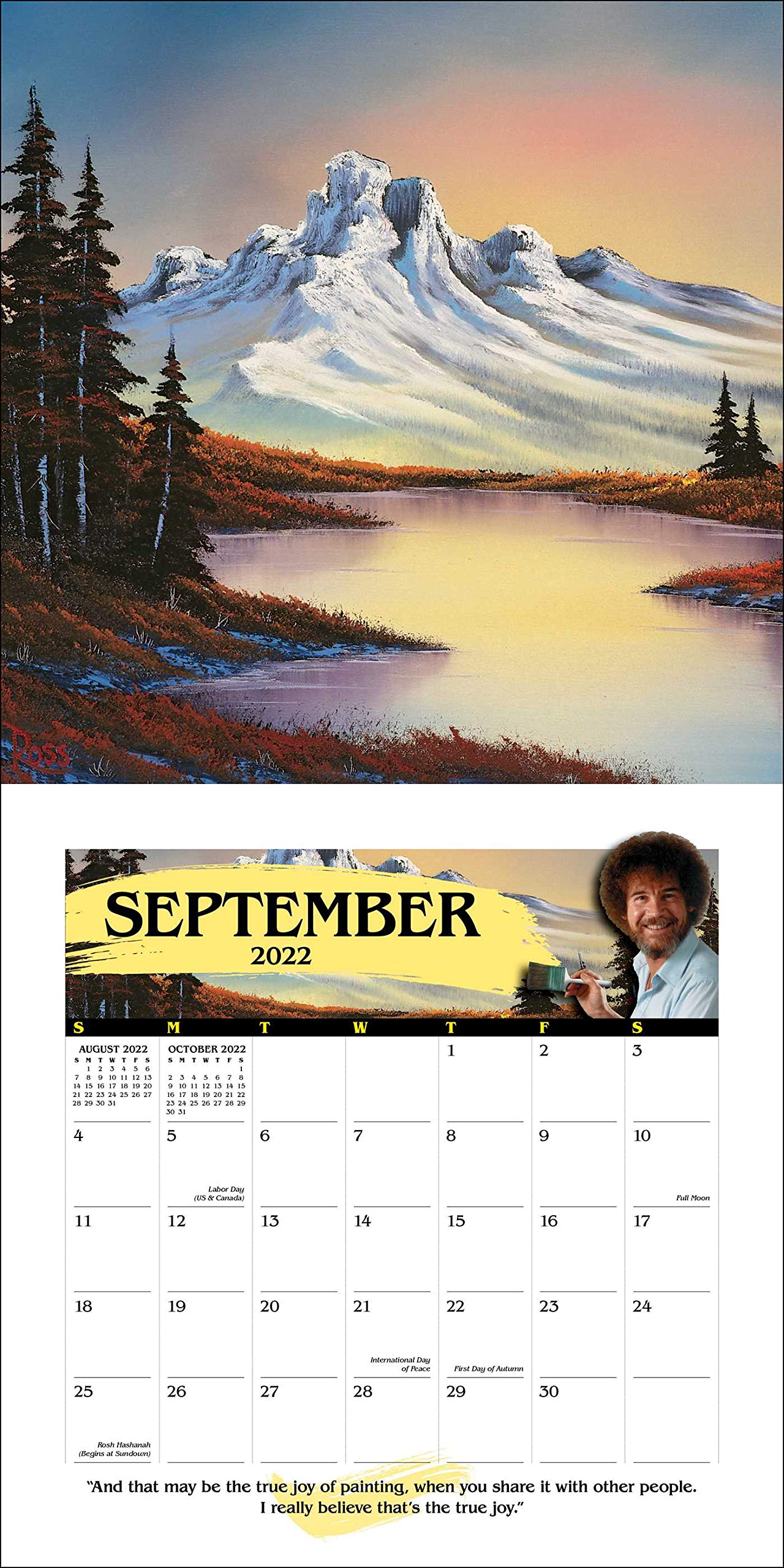 Ross Christmas Hours 2022 Bob Ross 2022 Wall Calendar: Ross, Bob: 0676728040262: Books - Amazon.ca