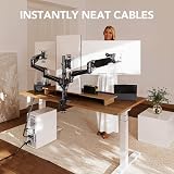 HUANUO Triple Monitor Stand Desk Mount 17-32 Inch 8KG Each Arm VESA 75x75 view 6