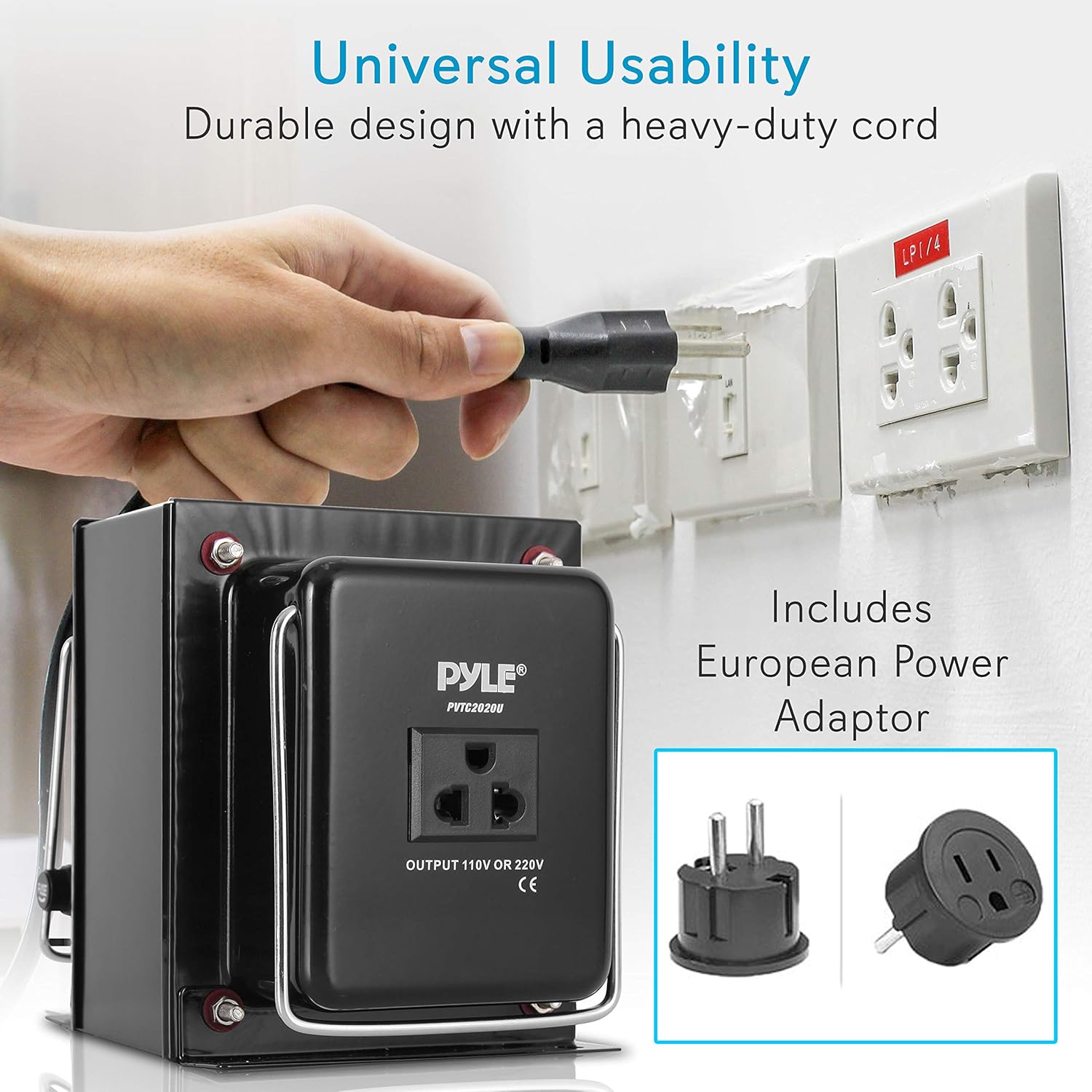 UK Power Adapter 110V/120V/220V/240V Input Voltage Pyle PVTC120U 100