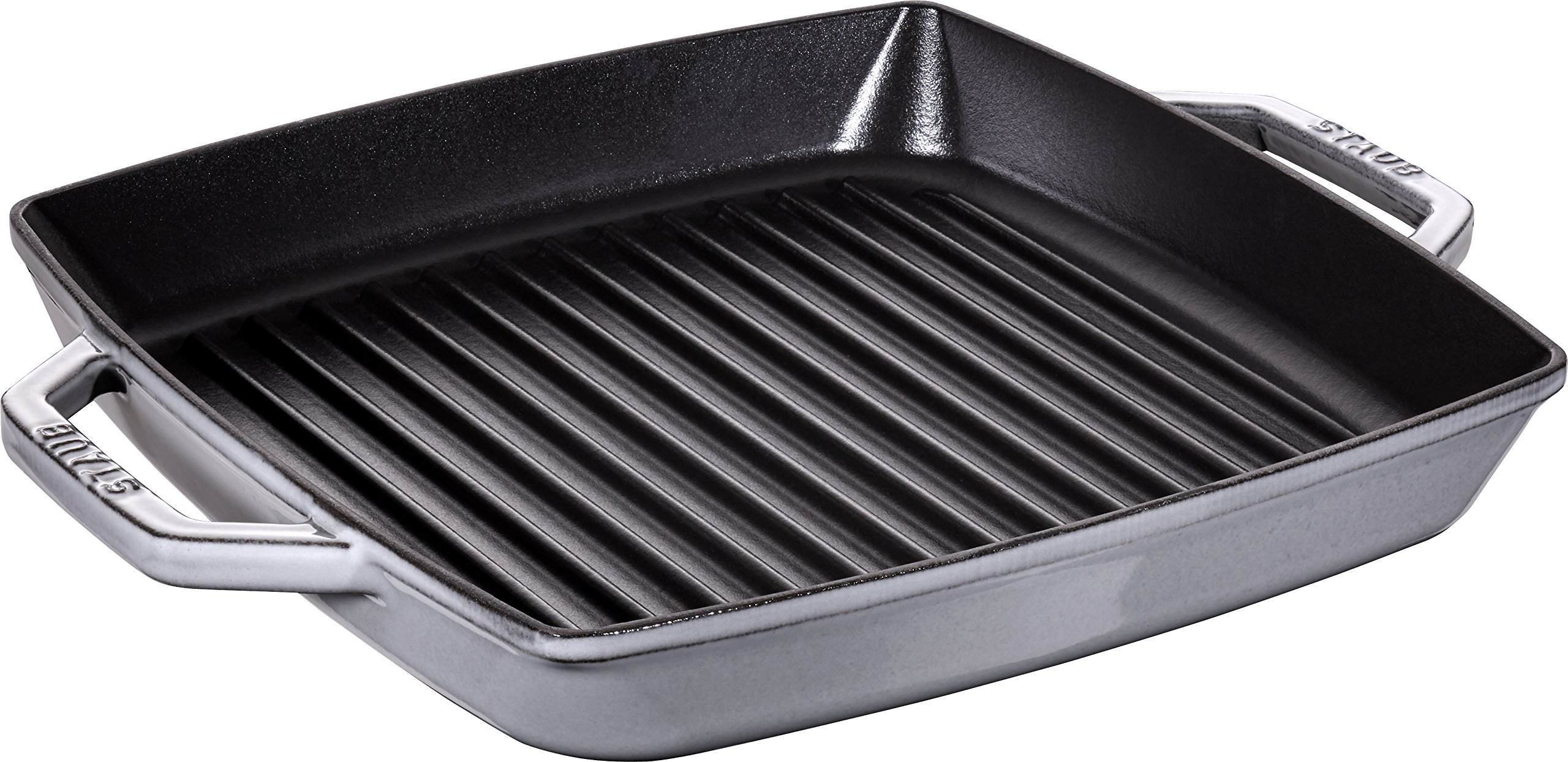 STAUB Square Grill Pan, 33 cm, Graphite Grey