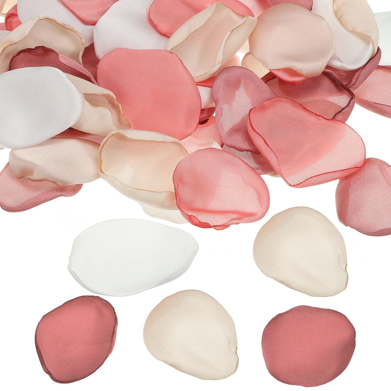 PATIKIL Silk Rose Petals, 300 Pcs Artificial Flower Petals for Wedding Decorations, Romantic Night, Aisle Scatter Petals, Mixed Light Purple