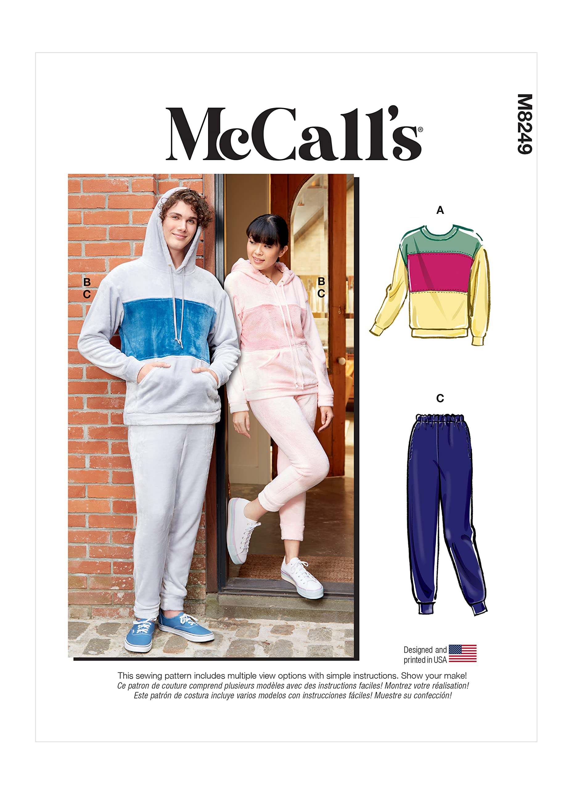 McCall's Sewing Pattern M8249XN Unisex Sportswear