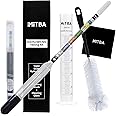 Hydrometer & Testing Jar Kit by MiTBA Test the ABV, Brix & Gravity of your Wine, Beer, Mead & Kombucha accurately! Triple Sca