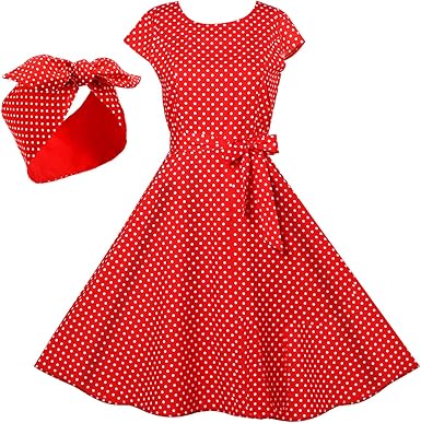 Women Polka Dresses 50s Retro Prom Dresses Vintage Dresses With