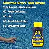 AquaChek Yellow 4-Way Swimming Pool & Spa Test Strips - 511244A view 3