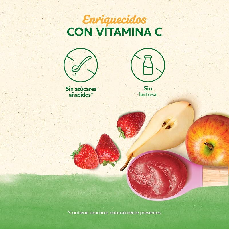 Frascos de maçã, morango e pera para o bebé. Frascos Blédina com vitamina C e sem açúcares adicionados. Alto teor de fibra e sem lactose. A partir dos 6 meses, embalar 6x200g — foto 5 de 8