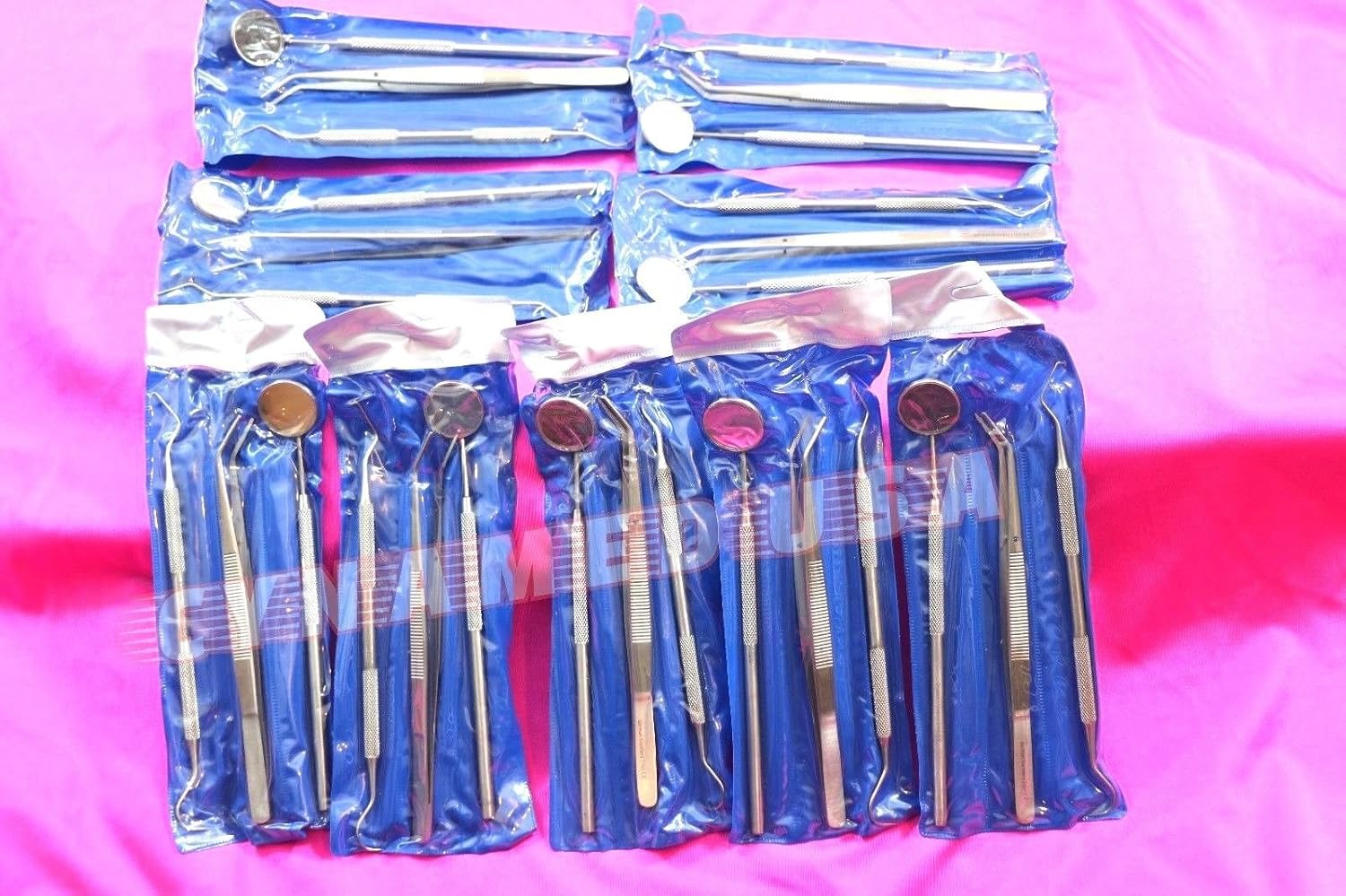 90 Instruments Basic Dental Set Mirror Explorer Probe Pliers 30 of Each 3 Kind: Industrial & Scientific