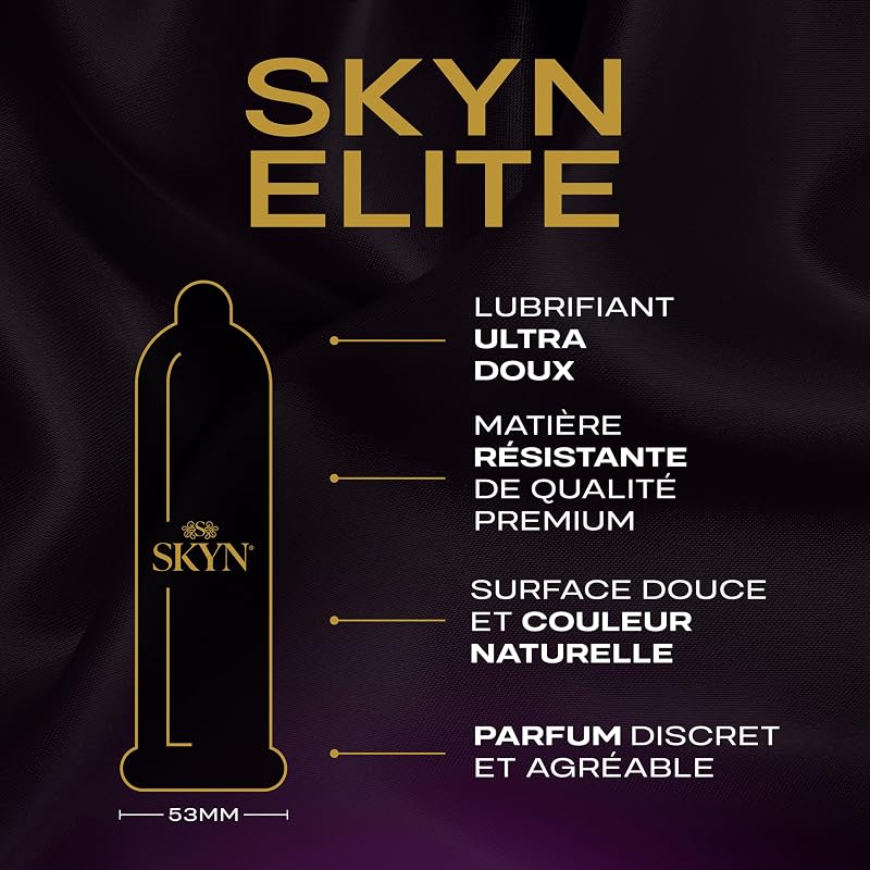Elite : Lot de 22 Préservatifs Ultra-fins et Doux de taille Régulière