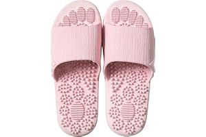 V-Shine Acupressure Reflexology Slippers for Foot Acupoint Massage, Shiatsu Arch Pain Relief, Non-Slip Massage Shoes for Bath Shower