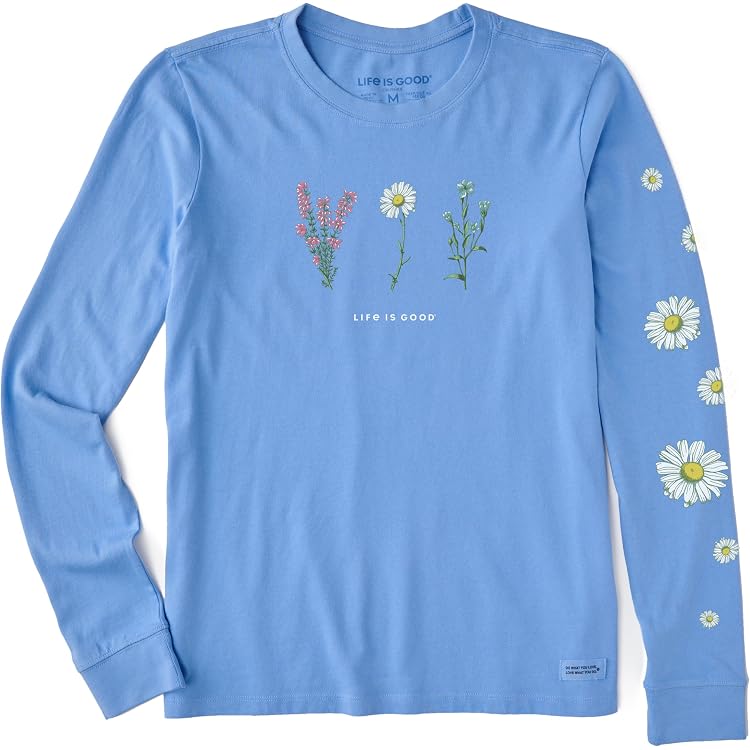 T-shirt Femme Life Is Good Manches Longues - Imprimé 