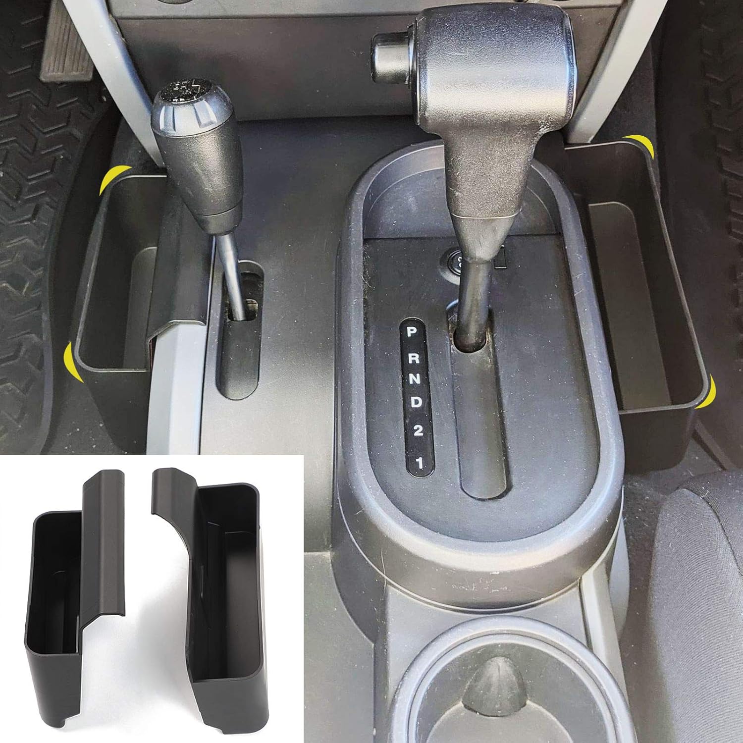 JeCar for JK Storage Tray, Auto Gear Shift Storage Box Center Console