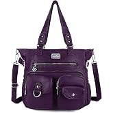 Angelkiss Purses Handbags for Women PU Tote Satchel Bags for Women Pockets Shoulder Bags&hellip;