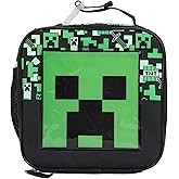 Bioworld Minecraft Square Insulated Lunchbox with Mesh Side Pocket