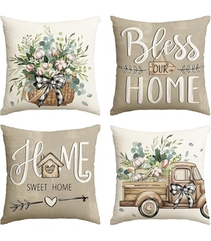 Amazon.com: Coliuso Decorative Throw Pillow Covers 20x20 Set of 4