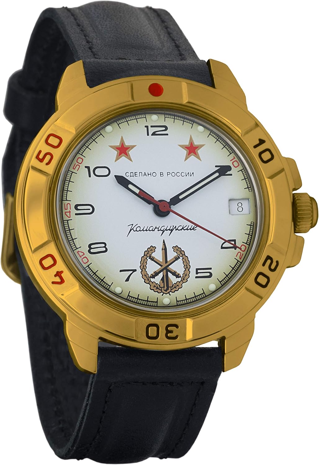 Montre Vostok Komandirskie 2414.00/13 - Mécanique Militaire Russe, Neuf Avec Boîte