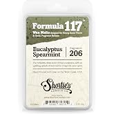 Shortie's Candle Company Eucalyptus Spearmint Wax Melts - Formula 117-1 Highly Scented 3 Oz. Bar - Made with Essential & Natu