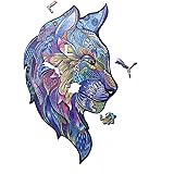 BaSi FoQo Extra Large Wooden Puzzle Jigsaw-181 Unique Shape Pieces- Size 17.8“x10.7 in a Beautiful Gift Package-Best Gift for