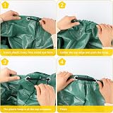 Newthinking 3 Pack Heavy Duty Garden Waste Bags 272 L Each with Handles and Hoop view 3