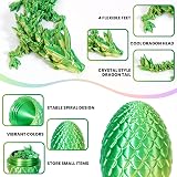 YILCER 6PCS 3D Printed Dragon Eggs Inside Dragon Fidget Toy Easter Gift Set view 5