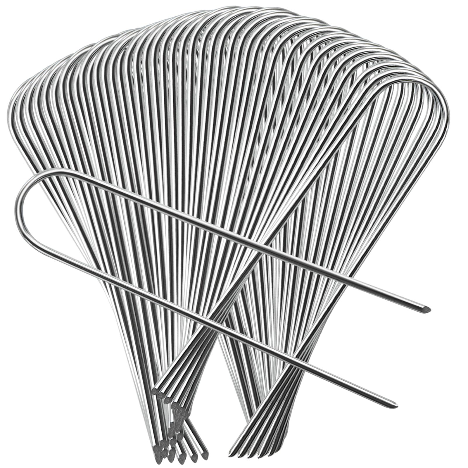 AGAKY 50PCS Garden Pegs Galvanized