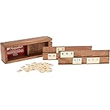 Front Porch Classics Rummikub, Rummy Tile Board Game with Durable Wooden Rack and Case for Travel, 106 Tiles