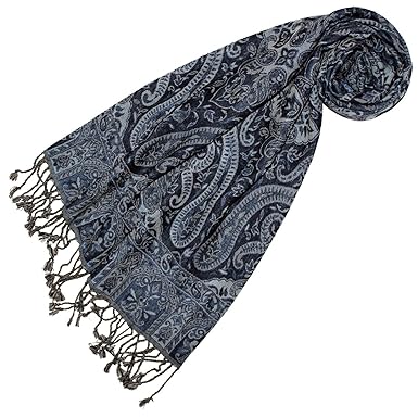 Lorenzo Cana - Luxus Schal aus weicher Wolle vom Merino - Lamm Paisley Muster bunt mehrfarbig 35 x 160 cm Wollschal Wolltuch 
