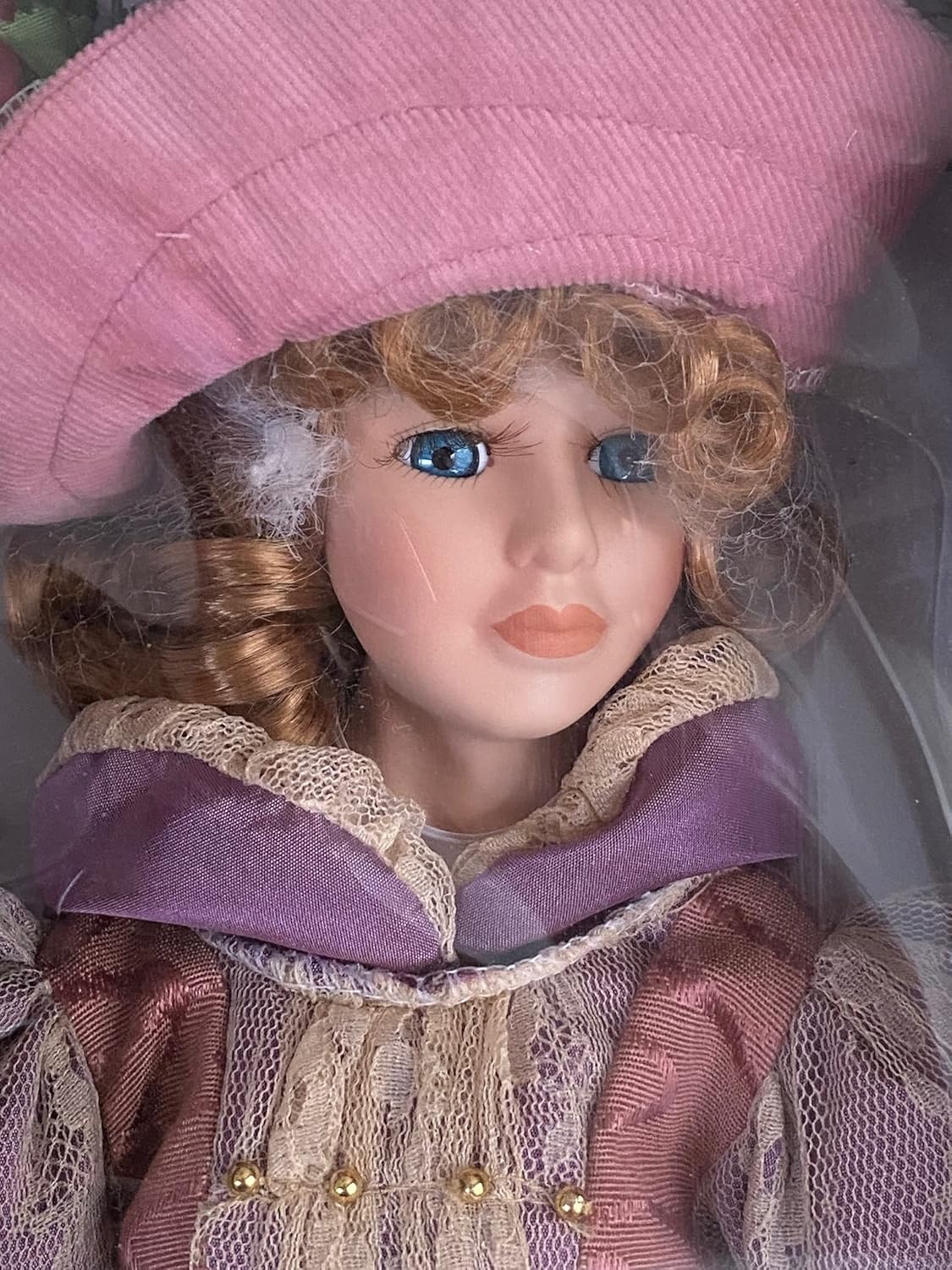 Victorian Dolls Ruby Collectible Figurine Doll 17inch Perfect Condition