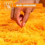 Aspire Homeware Fluffy Rug Ochre 80 x 300 cm Large Plush Shaggy Carpet view 4