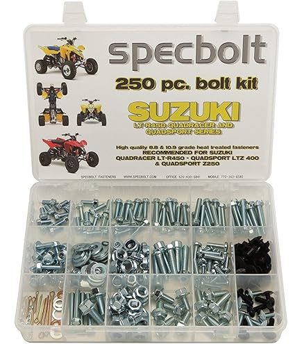 Amazon.com: 250pc Specbolt Suzuki LT-R450 LTZ400 Z250 ATV Bolt Kit