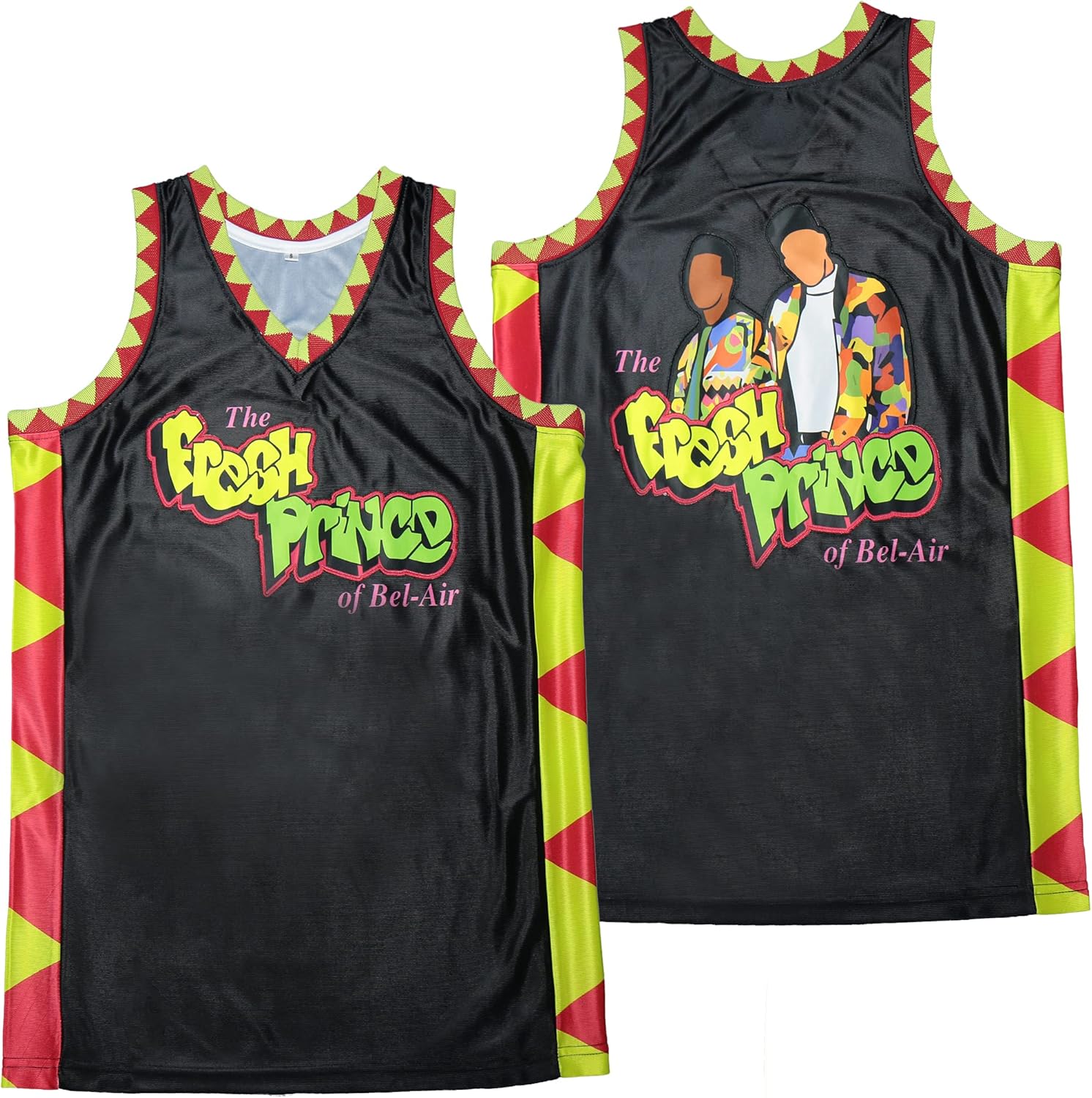 Men's Bel-Air Graffiti Air Bel Academy Basketball Jersey Stitched : Amazon.com.au: Sports 