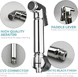 Xcel Home Handheld Douche Sprayer Shattaf Bidet Shower Head Chrome 1.5m Hose view 2