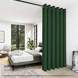 Deconovo Thermal Blackout Curtain 203x214 cm Eyelet Dark Forest view 4