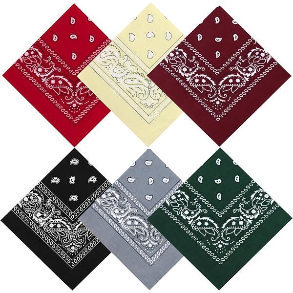 Amazon.com: APIGANIZ 100% Cotton Bandanas, 21 x 21 inches, Set of