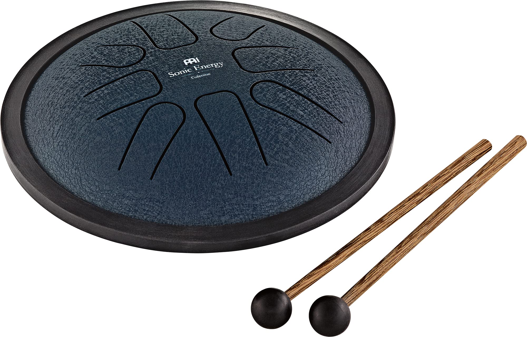 Sonic Energy Steel Tongue Drum – Small 7 Inch Tank Drum in G Minor – Stainless Steel Instrument for Meditation, Yoga, Kids – Including mallets and bag (SSTD2NB)