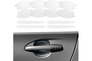 SOMUCH 8PCS Car Door Handle Scratch Sticker, Universal Anti-Scratch Car Door Bowl Protector, Waterproof Door Exterior Accessories - Paint Cover Protection, Door Bowl Scratch Guard for Most Cars(Transparent)