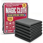 5 Pack Thickened Magic Cloth, Reusable Cleaning Rags for Glass Kitchen Car