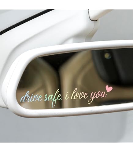 „Ich Liebe Dich, Fahr Vorsichtig“ Aufkleber Für Auto – Wasserdicht, Für Spiegel & Scheiben