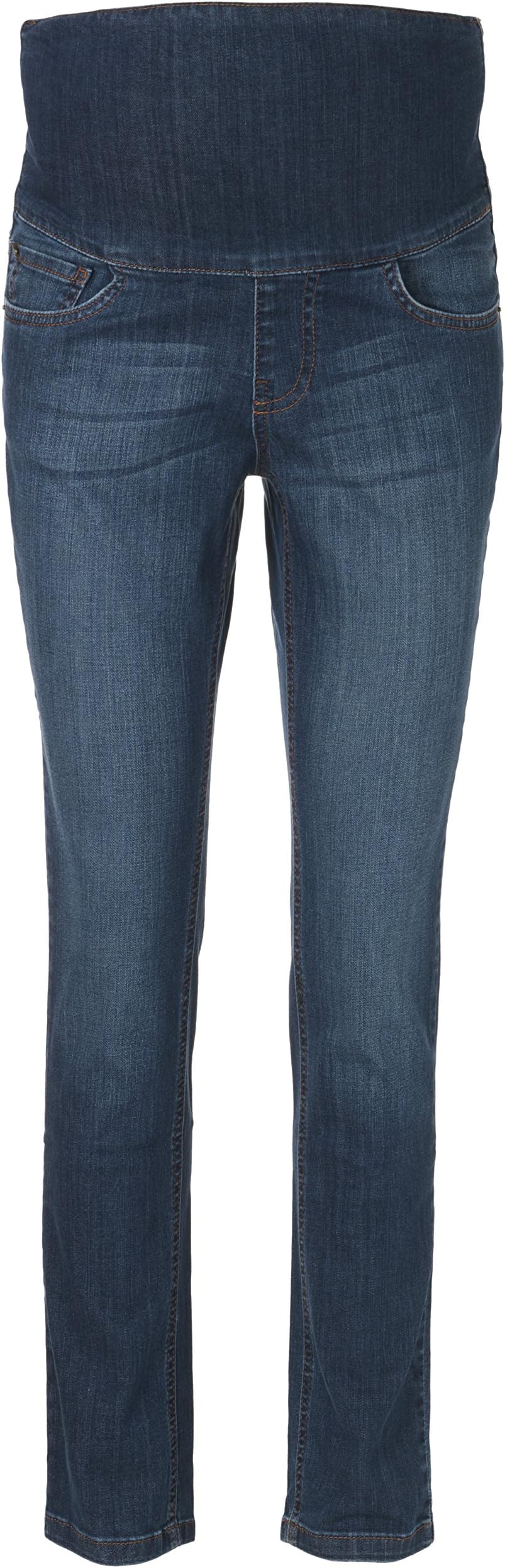 Mama Jeanius Maternity Jeans: Denim Band, Mid Denim, Skinny Leg, UK Sizes 8-16, Petite/Regular/Long Leg