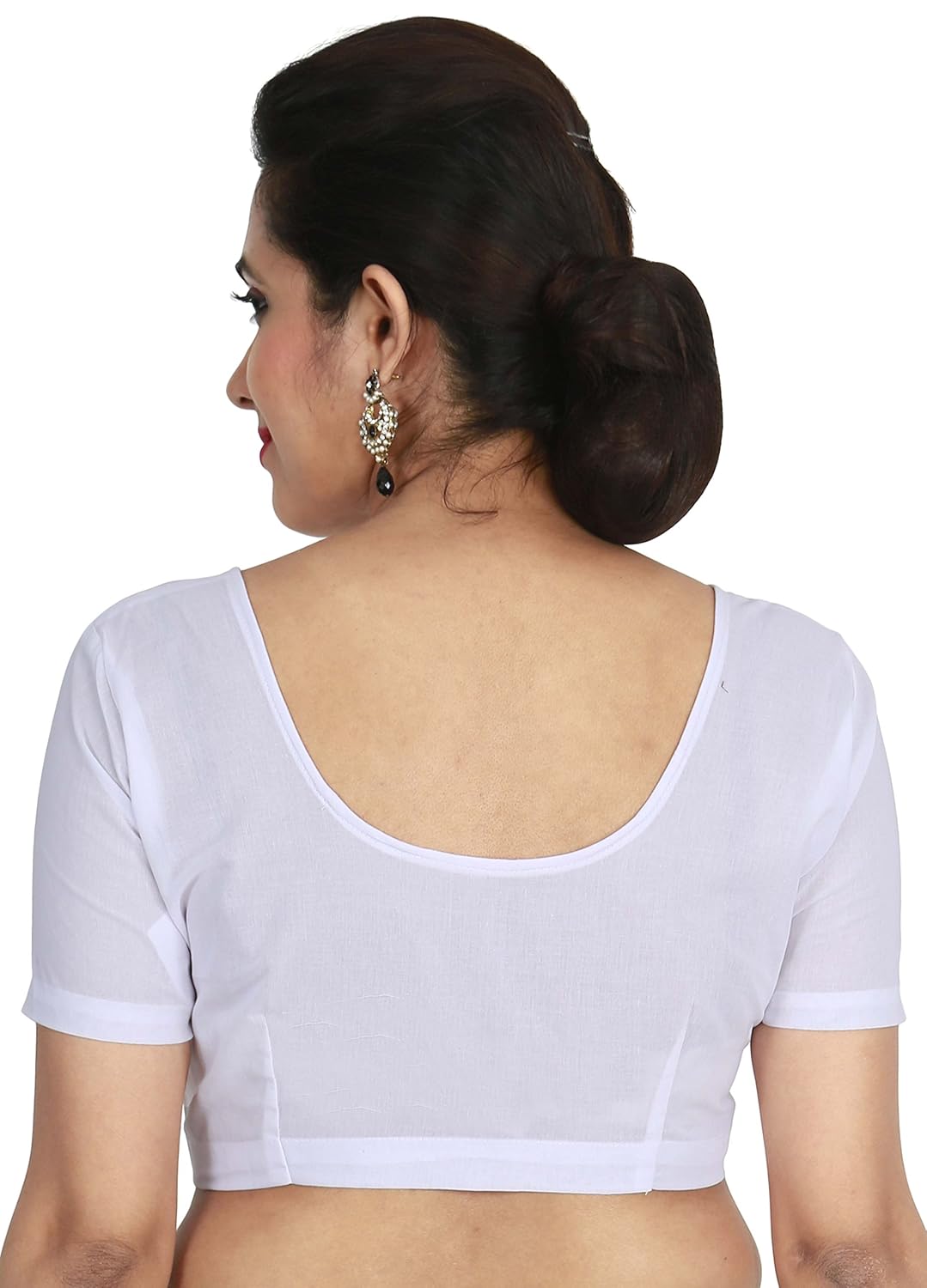 jisb stitched readymade 2by2 daily wear blouse,white