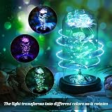Childom Rotating Rainbow Rose in Glass Dome Light Up Gift view 8