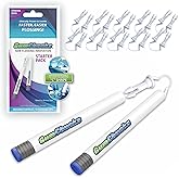 GumChucks Dual Handle Flosser Starter Pack - Dental Floss Pick | Easy Flossing for Braces, Kids &amp; Tight teeth without Fingers, Reusable Dual Handle Flosser &ndash; No Hands in Mouth