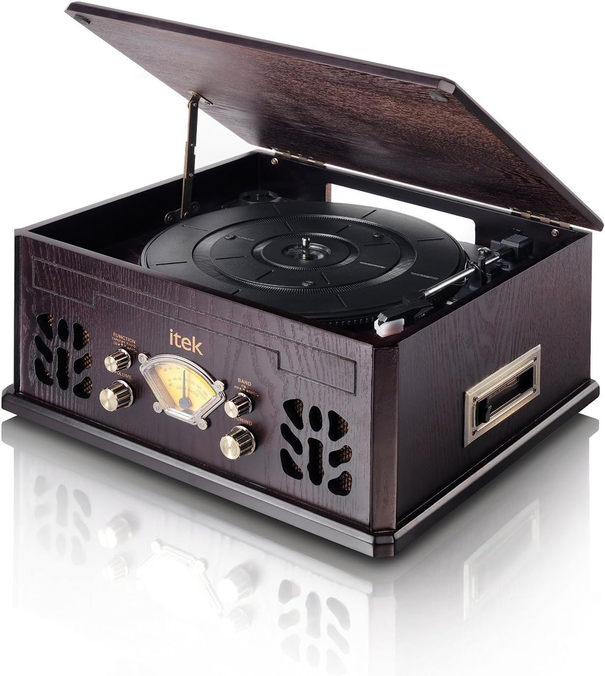 4 In 1 Antique Record Player Turntable, CD, Radio AM Amazon.co.uk