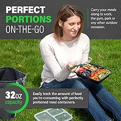 Ez Prepa - 10 Pack Bento Box Meal Prep Containers