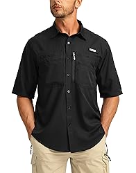 Men's Fishing Shirts with Zipper Pockets UPF