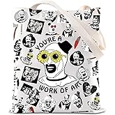 FOTAP Sunflower Man Handbag Horror Killer Inspired Tote Bag Lovers Gift Horror Movies Lover Gift Spooky Season Gifts