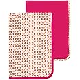 Yoga Sprout Cotton Swaddle Blankets, 2-Pack, Pink Elephant