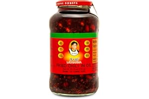 Lao Gan Ma Fried Chili in Oil – 730g (25.75 oz) | Authentic Chinese Chili Crisp | Spicy & Savory Condiment for Noodles, Rice, Stir-Fries & More | Crunchy & Flavorful
